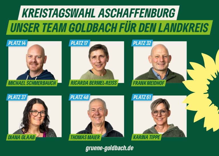 Unser Goldbacher Team für den Kreistag